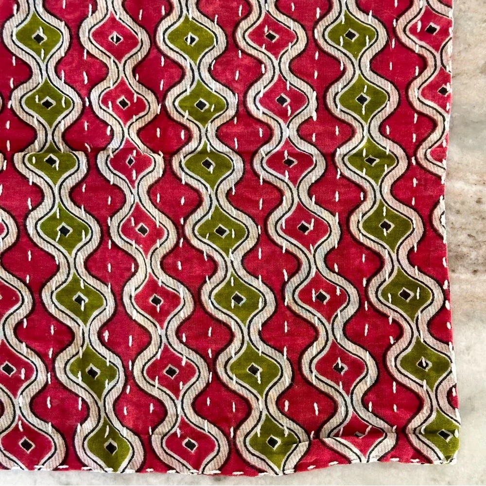 Handmade Recycled Saree Fabric Kitchen Dish Cloth Towel - Asha Project